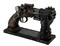 6 Barrel Decorative Steampunk Pistol Statue w/Gauntlet Display Stand
